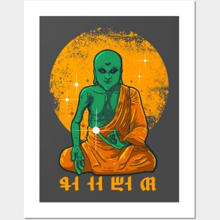 Alien Buddha Posters and Art